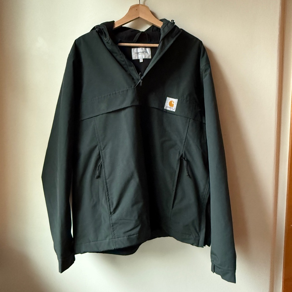 Carhartt Men's Dark Green Work in Progress WIP nimbus pullover anorak Size L